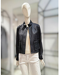 SI인조가죽 반하 집업 자켓SGJZA81390