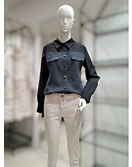 SI트위드 핀턱 포인트 슬림 블라우스SFBAI2441