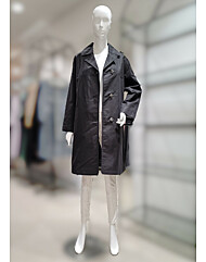 SI소매 배색 포인트 면 트렌치코트SKNAB26200