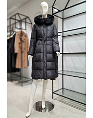 SI후드폭스 슬림 더다운 롱패딩점퍼SLDJY06520