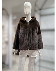 SI후드 페이크퍼 집업 점퍼SLMZZ99810