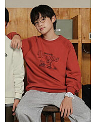 공용)폴키베어 플리스기모 맨투맨F4TR3013-RD