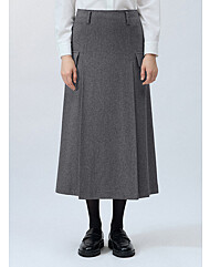 [리스트] 울 혼방 플리츠 롱 스커트(TWWSKO8214O)