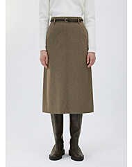 [리스트] 벨티드 울 백 슬릿 스커트(TWWSKO8204O)