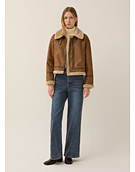 [리스트] 인조 스웨이드 크롭 무스탕 자켓(TWUJKP8201O)