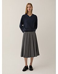 [리스트] 모던 플리츠 미디 스커트(TWWSKP8202O)