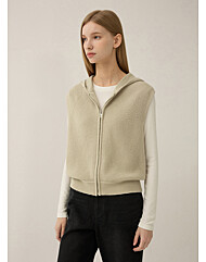 [리스트} 울 후드 집업 베스트(TSKVTP8201O)