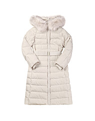 폭스 퍼 벨티드 구스 다운 롱 점퍼 SSGJPM42520