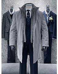 트루젠 (역시즌) 베이지그레이 렉스퍼 구스다운 패딩코트 2344IH220150