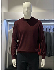 트루젠 와인 울블랜드 하프터틀넥 기본핏 반목 니트티셔츠 2444SP110490