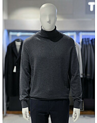 트루젠 (캐시미어+) 차콜 풀터틀넥 기본핏 니트티셔츠 2344SP120460