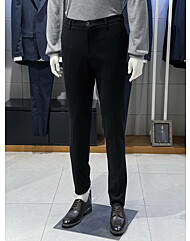 트루젠 (극소량입고) 블랙 울라이크 스판 기본핏 슬랙스바지 2244PL320450