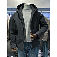 트루젠 블랙 덕다운 후드점퍼 비지니스 캐주얼 패딩점퍼 FI8814016054