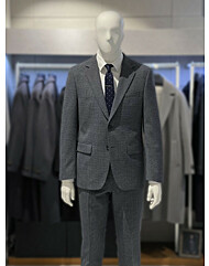 트루젠 차콜 마이크로체크 기본핏 울스판 남자 정장세트 2422TJ360460