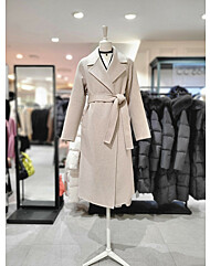 씨씨콜렉트 캐시미어 블렌드 벨티드 롱코트 E244MSH151