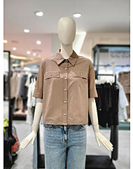 씨씨콜렉트 오픈카라 셔츠 블라우스 E253PSC128