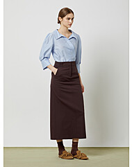 CC collect.  슬림 롱 H라인 스커트_C243MSD008