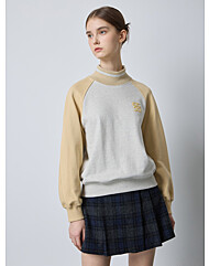 CC collect.  부클 로고 반 하이넥 스웻셔츠_C244PSM056