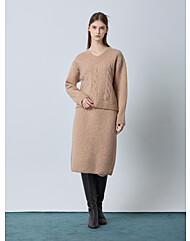 CC collect.  밴딩 니트 스커트_C244KSD039