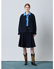 CC collect.  울 블렌드 셔츠 아우터_C244MSC034