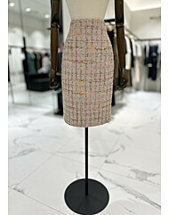 모조에스핀 체크 트위드 스커트 S254MSD110