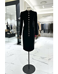 모조에스핀 단추 벨벳 원피스 J244MSE306