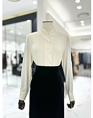 모조에스핀 V넥 블라우스 S254MSC016