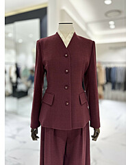 모조에스핀 V넥 체크자켓 J244MSF126