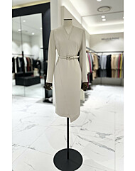 모조에스핀 브이넥 벨트 원피스 S254MSE026