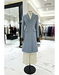 모조에스핀 헤링본패턴 롱코트 S254MSG419