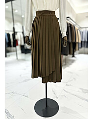 모조에스핀 언발란스 플리츠 스커트 J244MSD012