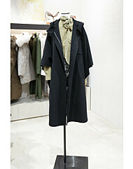 [더아이잗컬렉션] 후드 롱 오버 집업 코트 (CPAA0CT041)