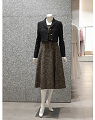 JP9A0OP802 민소매 체크 원피스+크롭재킷