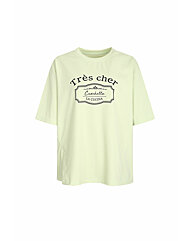레터링 코튼 라운드 티셔츠 (LIGHT/GREEN)TN6N0TS~51
