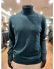 [바쏘옴므] WSY4-W N 82-AGN 그린 캐시미어 모100% 폴라(터틀넥) 니트