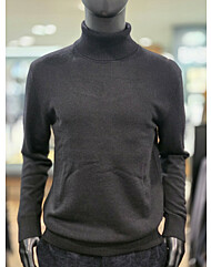 [바쏘옴므] WSZ4WN80ABK 25년 블랙 캐시미어 혼방 폴라(터틀넥) 니트