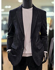 [바쏘옴므] WSZ4JK07/PK07BNY 25년 네이비 코듀로이 스트레치 캐주얼 셋업 수트