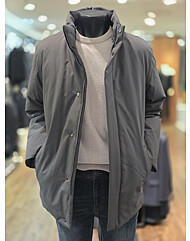 [바쏘옴므] WSZ4UA52AGR 25년 F/W 그레이 하이넥 헝거리 구스다운 패딩점퍼