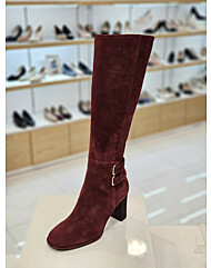 by미소페 여성 발목장식 스웨이드 롱부츠 112448004