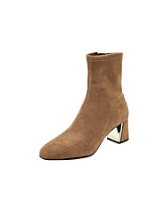 [세라] (2color) 마리오 VICTOR CHOI & JAMES 스웨이드 삭스 앵클부츠 (6cm) W21A701