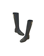 [세라] 마리오 여성 컴포트 지퍼장식 롱 부츠 (3cm) C21L602