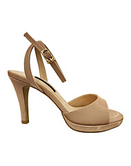 [세라] (2color) 굽 9cm 소가죽  가보시 라운드토  여성 킬힐  스트랩 샌들 a24s002