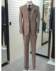 BON 24SS  베이지 울100%이태리 직수입 알비노 또렐로 글렌체크 슬림정장BN4MJA084BE