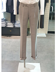 BON 23FW 베이지 크레이프  울 혼방 스트레치 슬림 정장바지 BN3FPA114BE