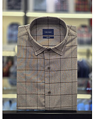 [예작셔츠] 기모 윈도우체크 슬림핏셔츠 YJ3WUA784