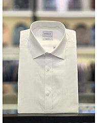 [예작셔츠] 화이트 TC 면혼방 슬림핏셔츠 YJFXBS050WH