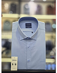 [예작셔츠] 모달 스판 카라스냅버튼 슬림핏셔츠 YJFSBS161BL