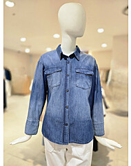 캐리스노트-워싱 데님 셔츠(CN4FDK701)