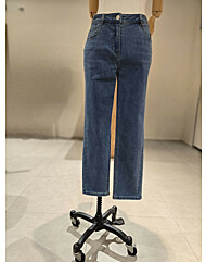 캐리스노트-기모 세미 배기핏 청바지(CN3WDP001)