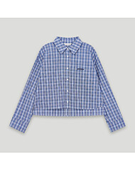 포켓 자수 체크 셔츠 (CKC-SH511W7)